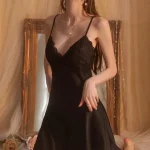 deep-v-sling-nightdress-5 french nightwear