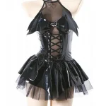 devil-cosplay-leather-strap-dress-2 sexy cosplay costumes