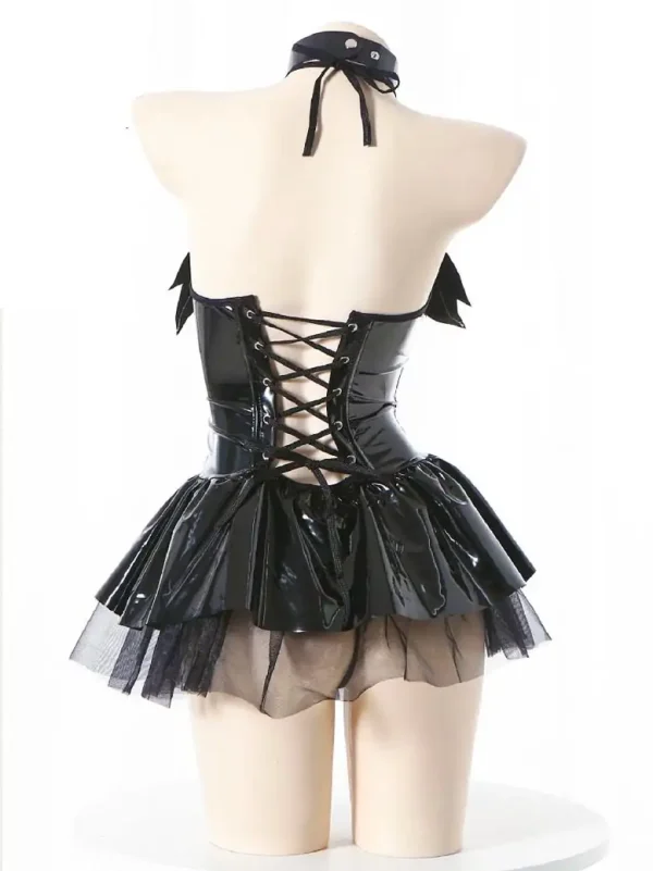 devil-cosplay-leather-strap-dress-3 sexy cosplay costumes
