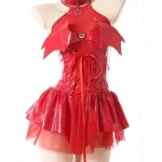 devil-cosplay-leather-strap-dress-4 sexy cosplay costumes