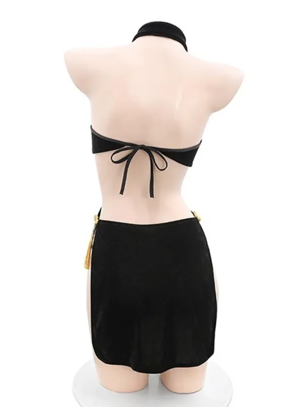 exotic-lingerie-black-velet-cheongsam-4 best lingerie website