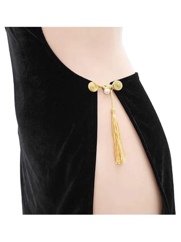 exotic-lingerie-black-velet-cheongsam-6 best lingerie website