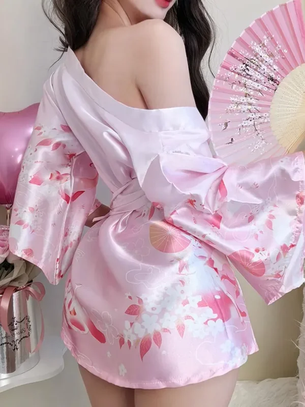 exotic-lingerie-dress-printed-kimono-2 sexy lingerie dress