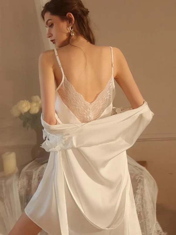 french-halter-stain-nightdress-2 halter nightwear