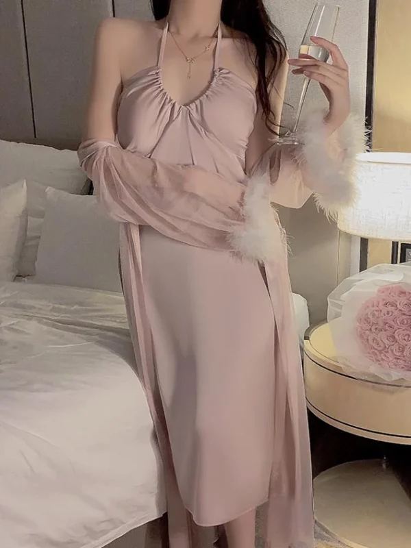 halter-stain-long-nightdress-2 long slip nightwear