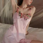 luxury-stain-flowers-nightdress-3 stain slip nightwear