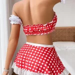 maid-costumes-2-color-plaid-suit-2 sexy maid role play