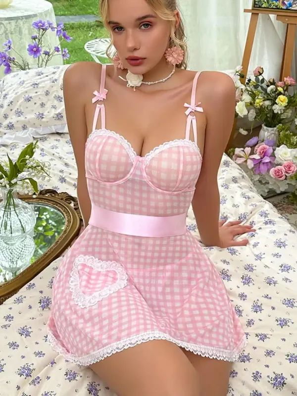 maid-costumes-cute-pink-dress-1 maid cosplay costumes