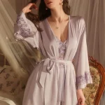mesh-floral-stain-nightdress-4 floral pajamas