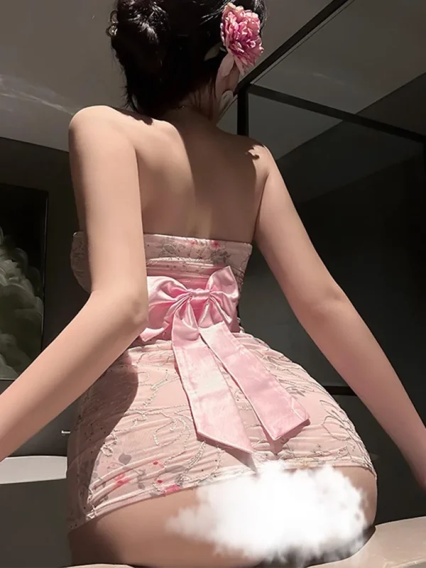 mesh-printed-exotic-kimono-lingerie-5 sexy lingerie