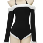 one-shoulder-plush-bodysuit-1 cute plush jumpsuit