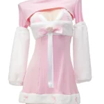 pink-cat-plush-dress-suit-1 cute plush pajamas