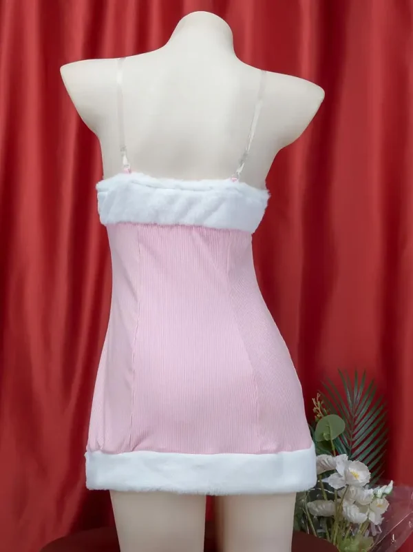 pink-cat-plush-dress-suit-5 cute plush pajamas