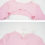 pink-cat-plush-dress-suit-6 cute plush pajamas