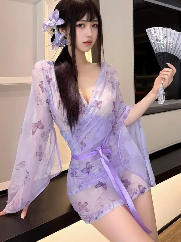 purple-butterfly-mesh-kimono-exotic-lingerie-5 sexy exotic lingerie