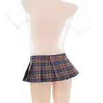 see-through-cute-jk-lingerie-5 sexy student playing with skirt