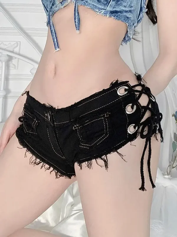 sexy-tassel-edged-denim-shorts-3 sexy denim shorts