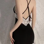 sling-lace-cute-nightdress-4 backless nightdress