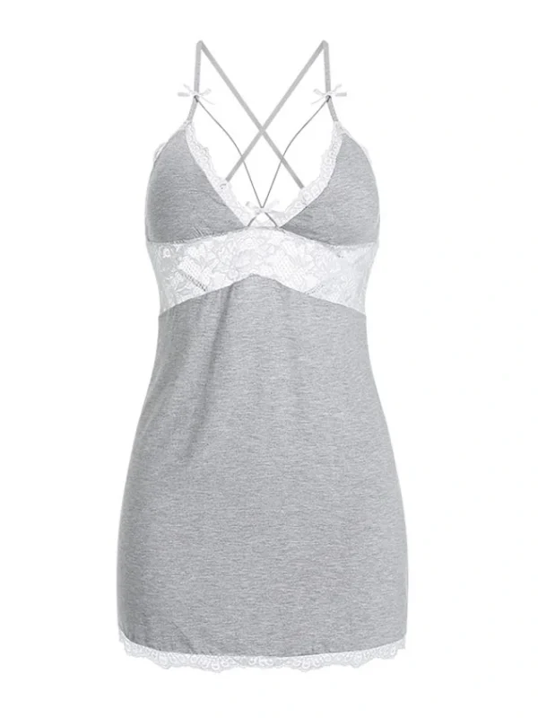sling-lace-cute-nightdress-6 backless nightdress
