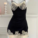 sweet-lace-stain-nightdress-2 lace nightwear