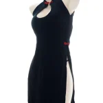 velvet-high-slit-black-cheongsam-3 exotic lingeries
