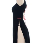 velvet-high-slit-black-cheongsam-4 exotic lingeries