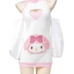 white-melody-hollow-cute-dress-3 anime cosplay costumes