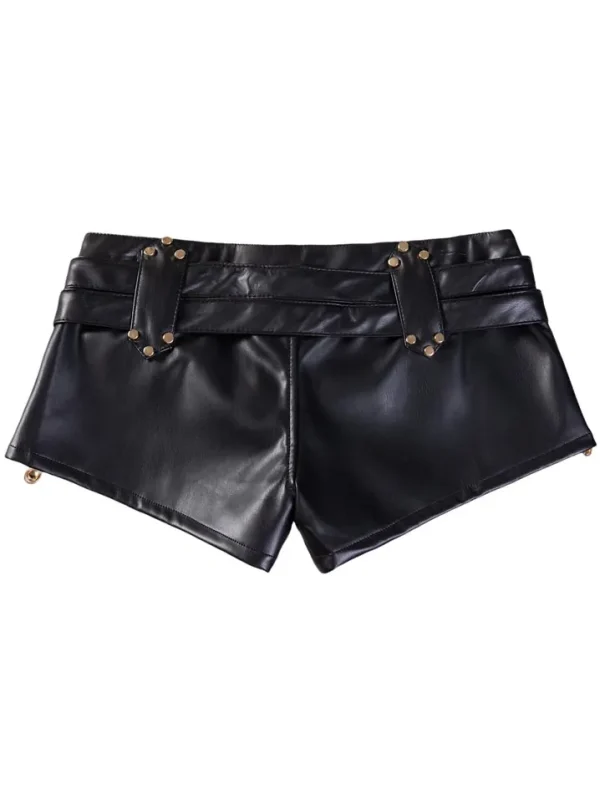 y2k-sexy-low-waist-tight-leather-shorts-3 sexy leather shorts