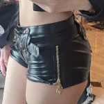 y2k-sexy-low-waist-tight-leather-shorts-5 sexy leather shorts