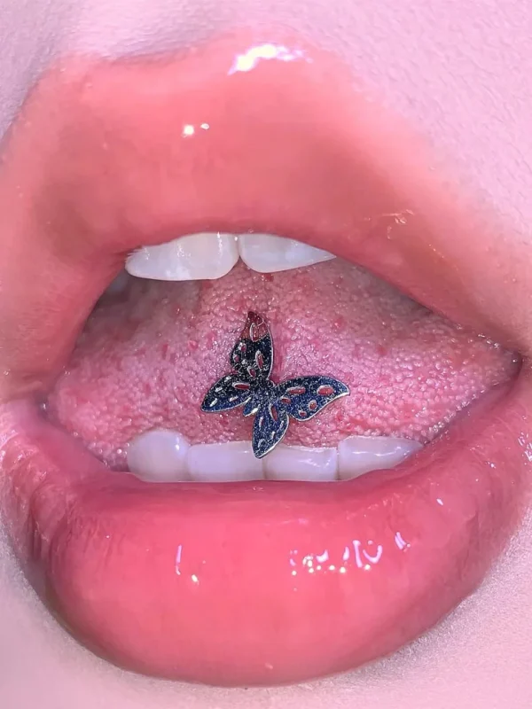 Body-Jewellery-Butterfly-Titanium-Tongue-Stud-2 body piercing jewellery