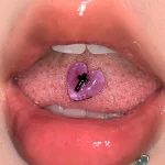 Body-Jewellery-Pearls-Resin-Heart-Tongue-Stud-5 body piercing jewellery