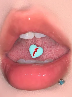 Body-Jewellery-heart-crack-Tongue-Stud-1 body piercing jewellery