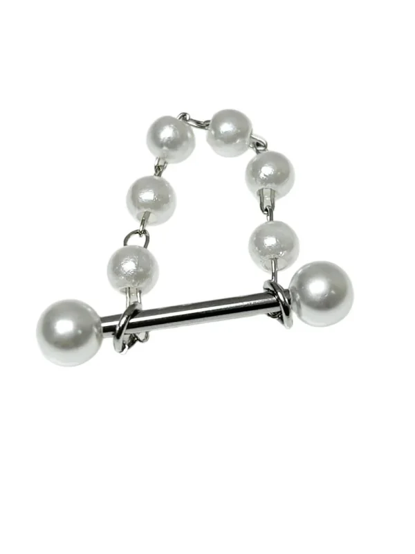 Body-Jewellery-pearls-chain-Tongue Stud-4 body piercing jewellery