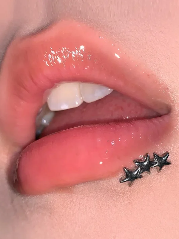 Body-Piercing-Jewelry-3-Star-Lip-Studs-1 body piercing jewellery