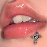 Body-Piercing-Jewelry-Vintage-Cross-Diamond-Lip-Studs-3 body piercing jewellery