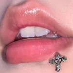 Body-Piercing-Jewelry-Vintage-Cross-Diamond-Lip-Studs-4 body piercing jewellery
