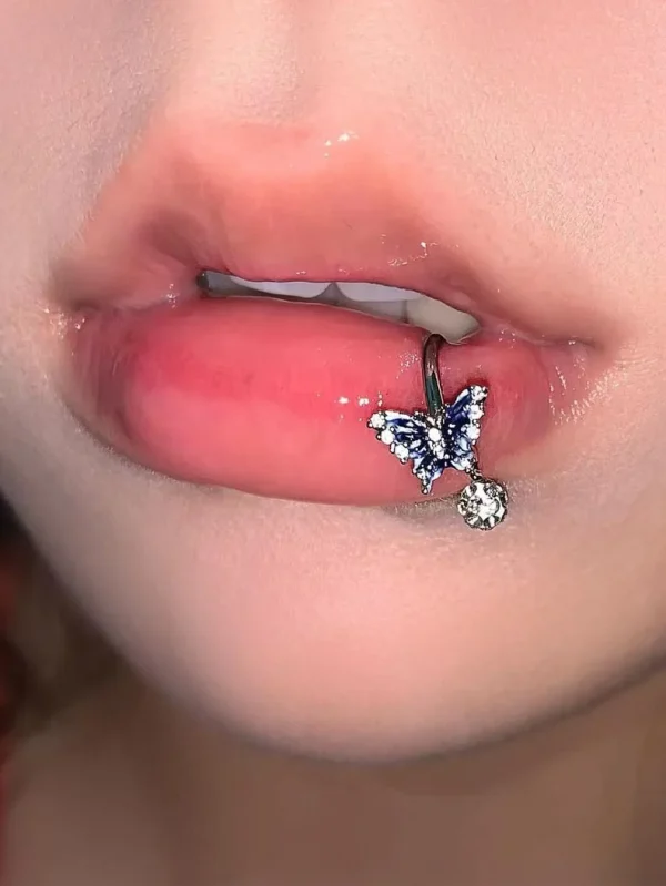 Lip-Piercing-Jewellery-Butterfly-Circular-Barbell-2 body piercing jewellery