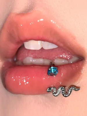 Lip-Piercing-Jewellery-Snake-Circular-Barbell-1 body piercing jewellery
