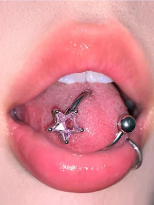 Lip-Piercing-Jewellery-Star-Circular-Barbell-1 body piercing jewellery