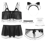cat-cosplay-lingerie-cute-chiffon-set-1 role paly lingerie