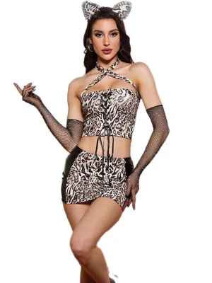 cat-cosplay-lingerie-leopard-set-1 role paly lingerie