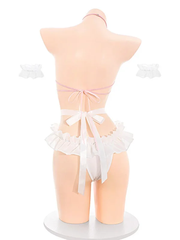 cat-costumes-lingerie-cute-white-jumpsuit-6 role paly lingerie