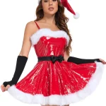 christmas-costume-classic-red-leather-dress-3 sexy christmas costumes