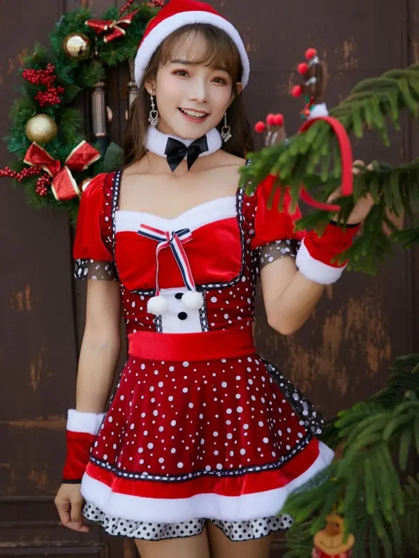 christmas-costume-cute-polka-dot-dress-2 cute christmas costumes