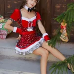 christmas-costume-cute-polka-dot-dress-5 cute christmas costumes