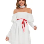 christmas-costume-cute-white-plush-dress-1 cute christmas costumes