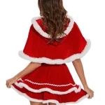 christmas-costume-velet-dress-with-shawl-3 sexy christmas costumes