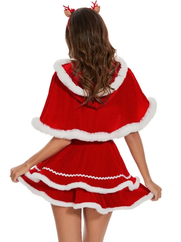 christmas-costume-velet-dress-with-shawl-3 sexy christmas costumes