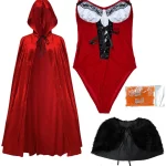 christmas-costumes-bodysuit-with-cloak-5 sexy christmas costumes