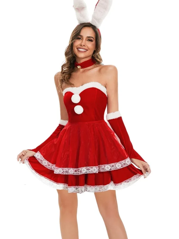 christmas-costumes-bunny-red-cute-suit-1 cute christmas costumes